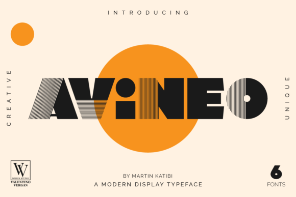 Avineo: A Modern Display Font for Editorial Identity