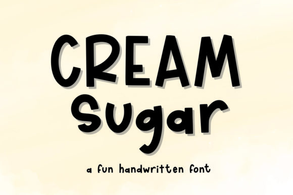 Cream Sugar Font: A Fun and Neat Display Typeface for Editorial Design