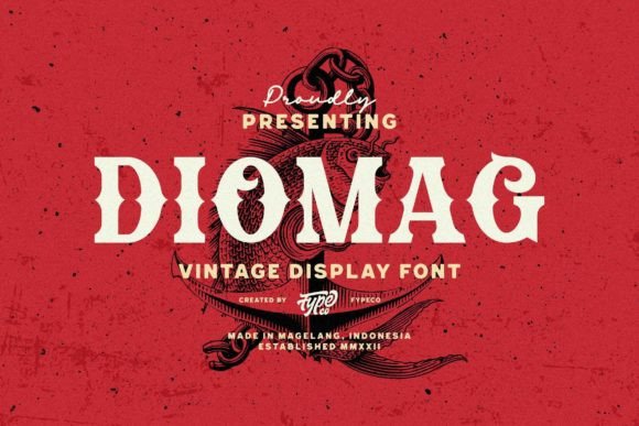 Diomag: A Vintage Display Font with Modern Editorial Grace