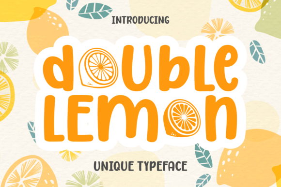 Double Lemon: A Playful Display Font for Editorial Design