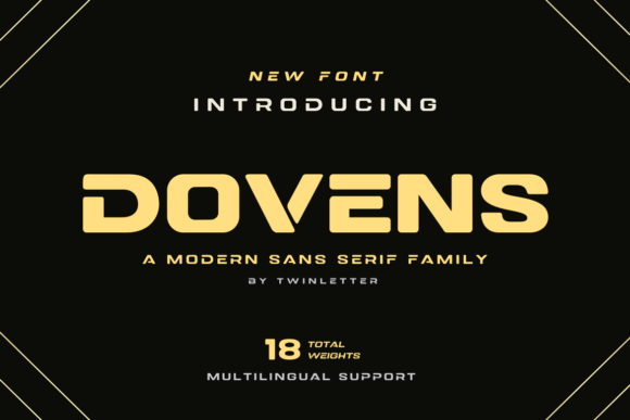 Dovens Display Font for Handmade Branding