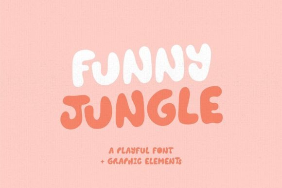 Funny Jungle: A Playfully Handwritten Display Font for Digital Design