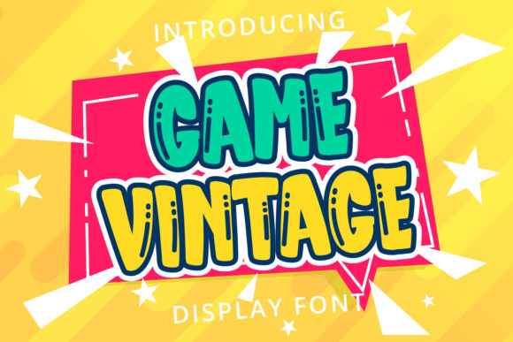 Game Vintage Display Font for Bold Campaign Headlines