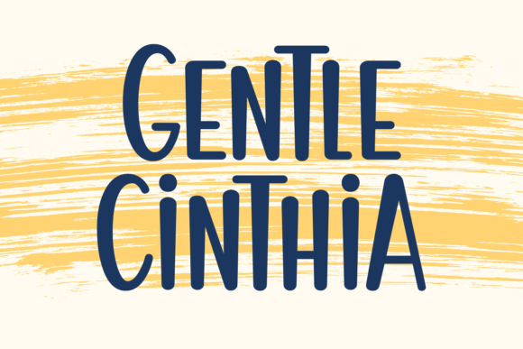 Gentle Cinthia: A Clean, Readable Display Font for Digital Branding