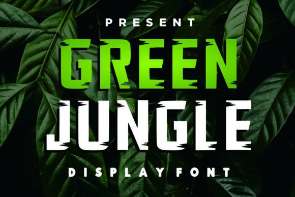 Green Jungle Display Font for Bold Creative Projects