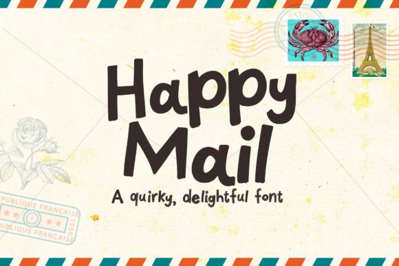 Happy Mail: A Delightful and Quirky Display Font for Editorial Charm