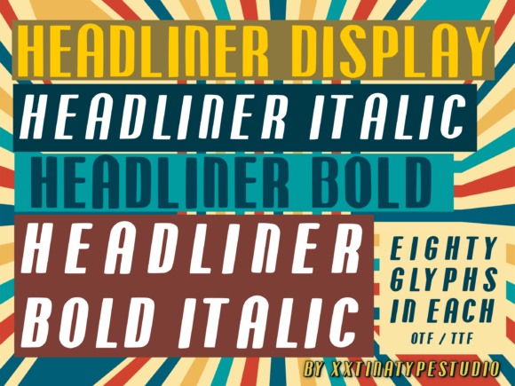 Headliner Font: A Modern Display Typeface for Small Business Branding