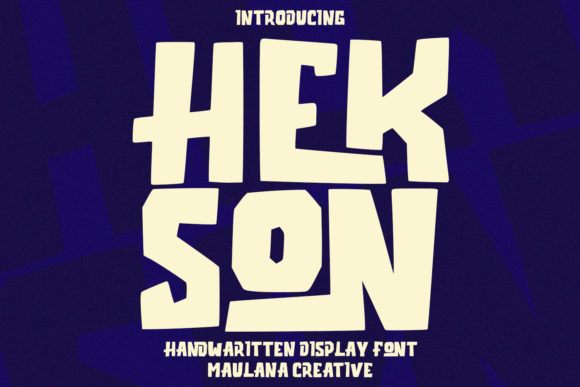 Hekson: A Bold, Playful Display Font for Modern Design