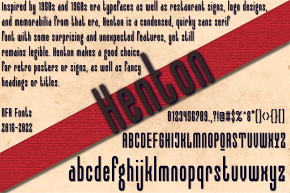 Henton: A Modern Display Font for Bold Branding