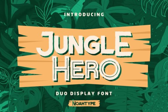 Jungle Hero Display Font for Playful, Energetic Design Projects