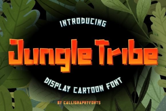 Jungle Tribe Font: A Playful Display Font for Handmade Brands