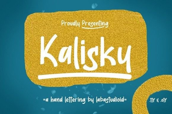 Kalisky Display Font for Playful, Human-Centered Campaigns
