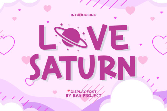 Love Saturn Display Font for Editorial Design