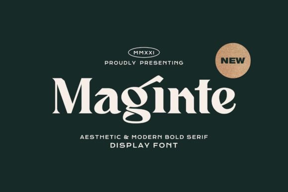 Maginte: A Modern Display Font for Bold Brand Identity