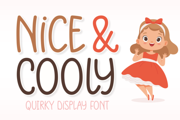 Nice and Cooly: A Playful Display Font for Children-Themed Design