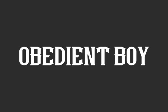 Obedient Boy: A Bold Display Font for Editorial Impact