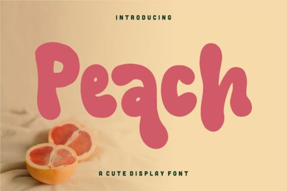 Peach Font: Elegant Calligraphy Display Typeface for Small Businesses