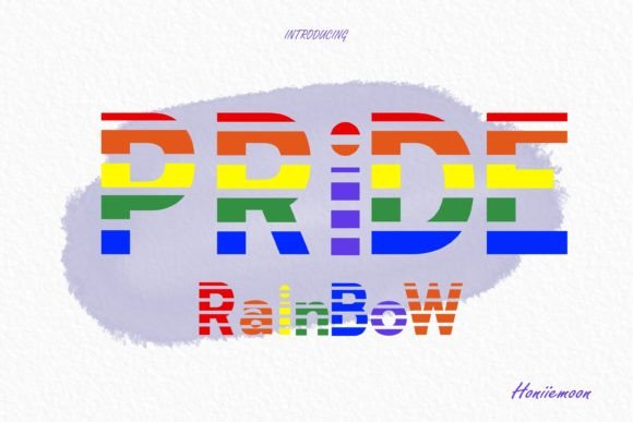 Pride Rainbow Display Font for Bold, Joyful Branding