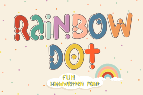 Rainbow Dot Font: A Playful Display Typeface for Digital Brands
