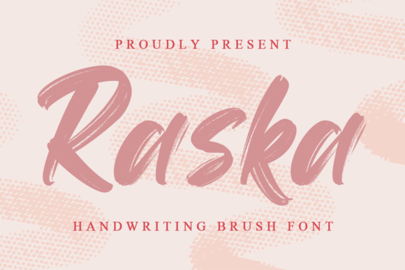 Raska: A Fresh Modern Brush Display Font
