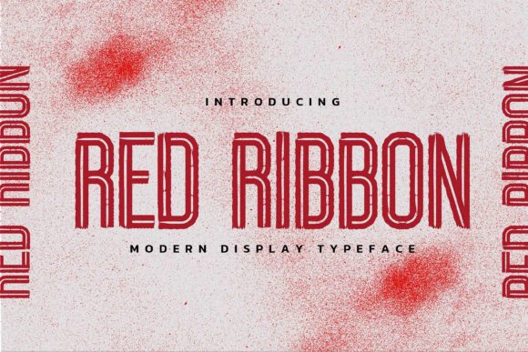 Red Ribbon: A Handmade Display Typeface for Natural-Looking Campaigns