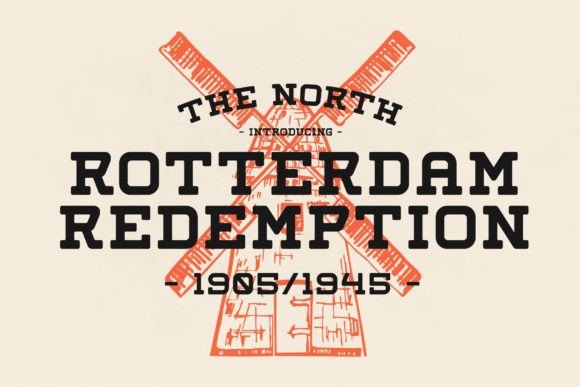 Rotterdam Redemption Display Font for Luxury Branding