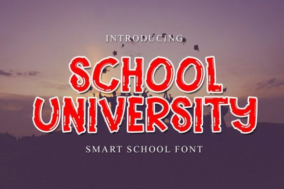 School University Font: Fresh, Elegant Display Fonts for Branding
