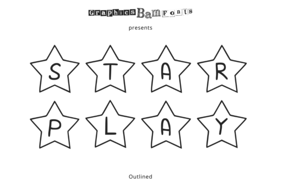 Star Play Outlined Font for Festive, Friendly Branding