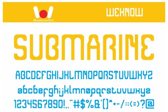 Submarine Display Font for Bold Brand Identity