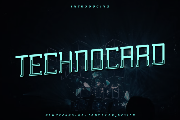 Technocard: A Bold Modern Display Font for Makers