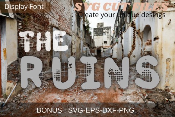 The Ruins Display Font for Halloween Branding