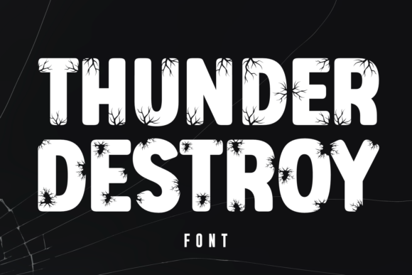Thunder Destroy Font for Bold Brand Visuals
