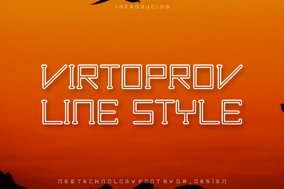 Virtoprov Line: A Bold Display Font for Editorial Identity